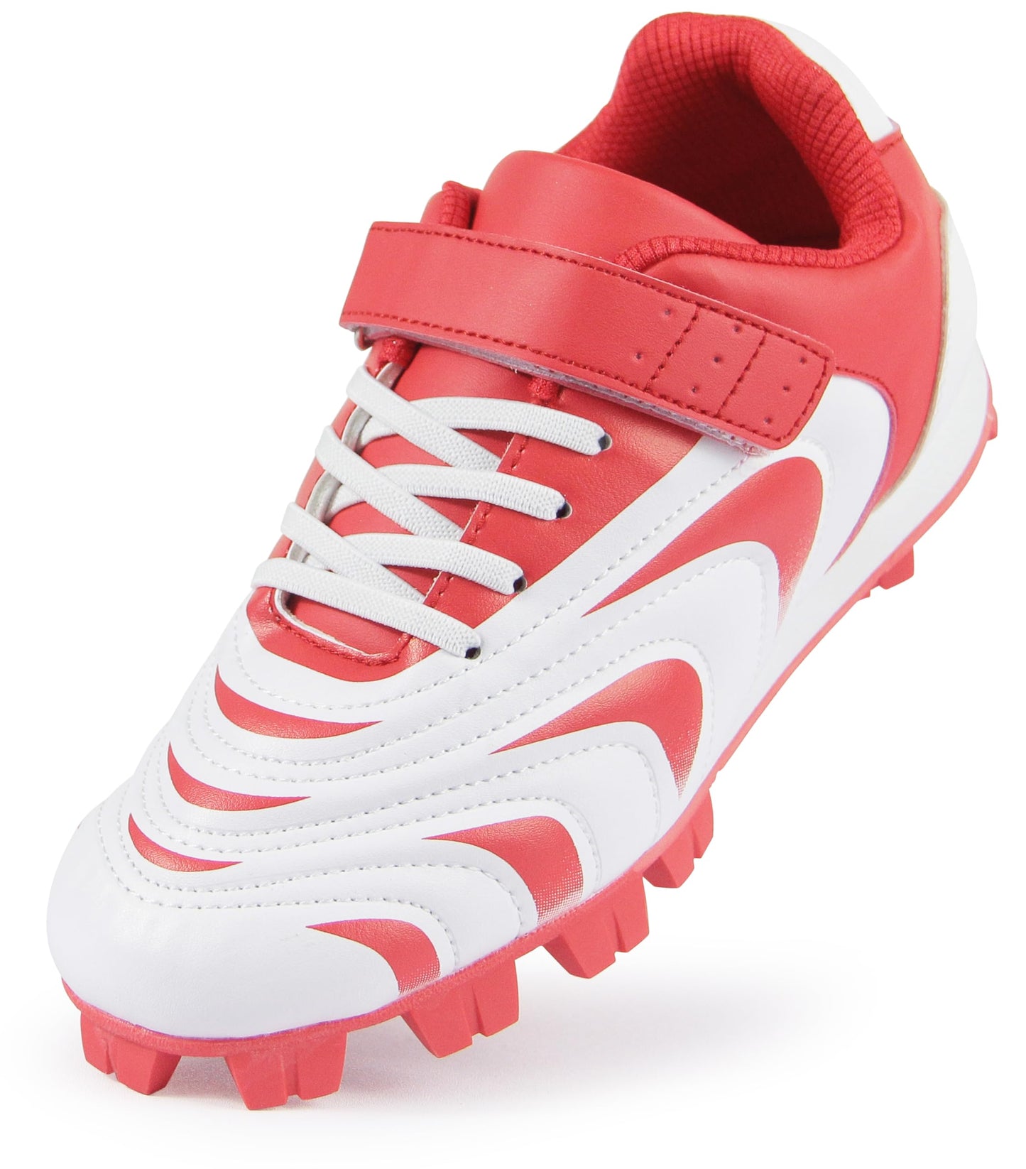 CAMVAVSR Unisex-Child Baseball Cleats Kids Softball Shoes for Boys Girls Rubber Molded Little Children Big Youth Sneakers Easy to Wear Sports Footwear